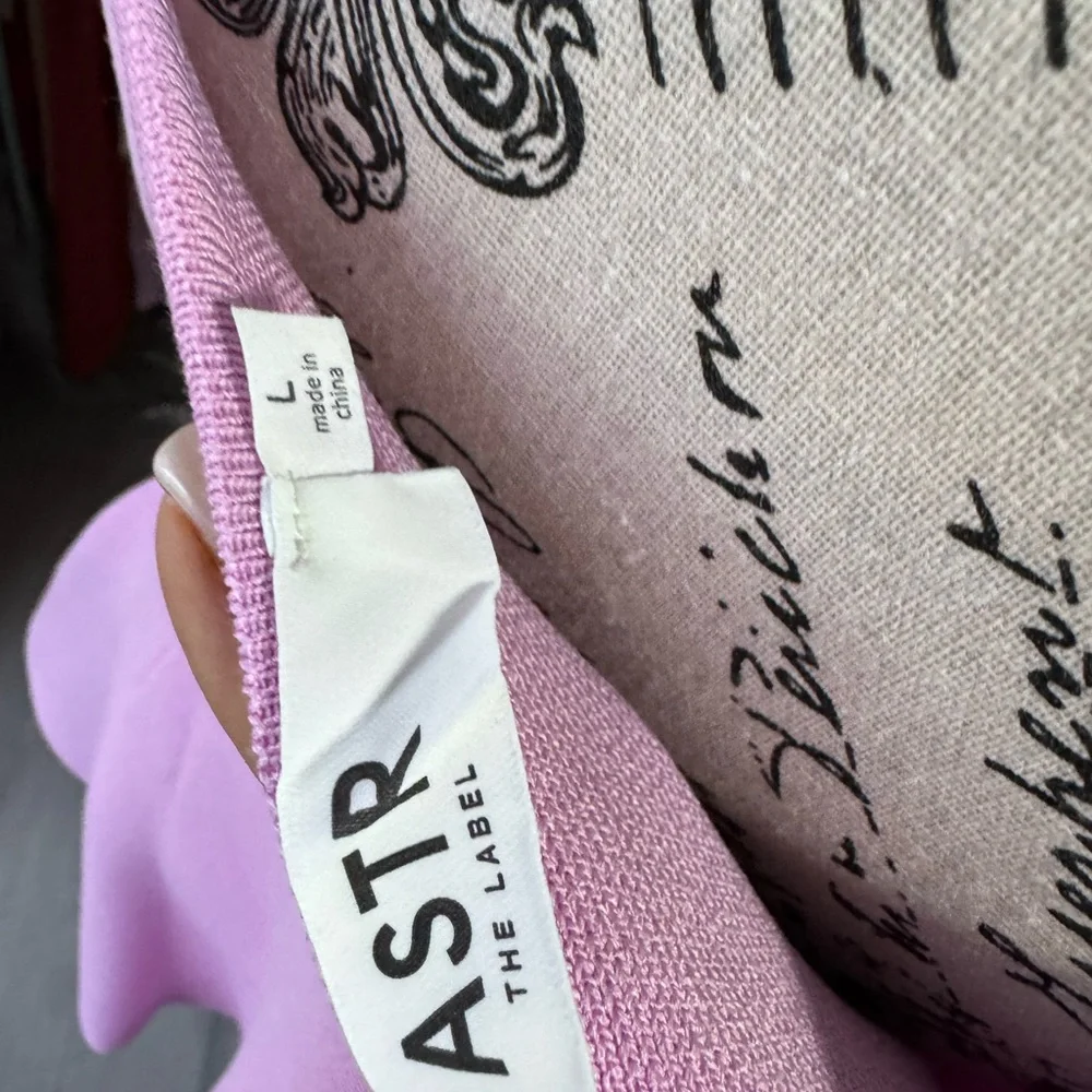 Astr Pink A-line Mini Dress 
size L - Picture 6 of 7